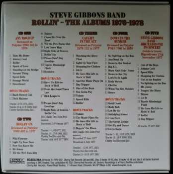 5CD/Caja Steve Gibbons Band: Rollin'  (The Albums 1976-1978)