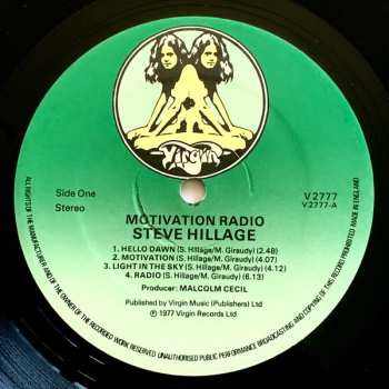 LP Steve Hillage: Motivation Radio