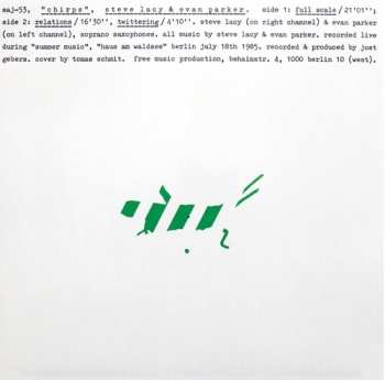 CD Evan Parker: Chirps LTD