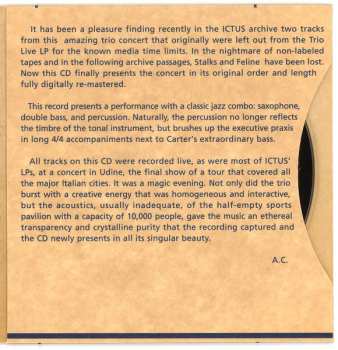 CD Steve Lacy: In Concert