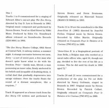 CD Steven Brown: Music For Film & Theatre