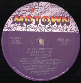 LP Stevie Wonder: Gotta Have You