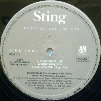 2LP Sting: ...Nothing Like The Sun