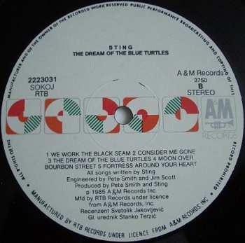 LP Sting: The Dream Of The Blue Turtles