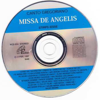 CD Stirps Iesse: Missa De Angelis (E Canti Dell' Anno Liturgico)