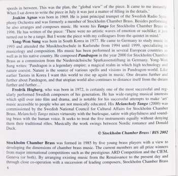 CD Stockholm Chamber Brass: Now