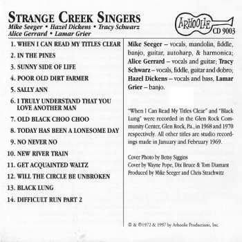 CD Strange Creek Singers: Strange Creek Singers