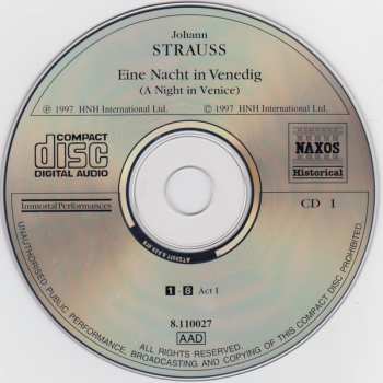 2CD Johann Strauss Jr.: Eine Nacht In Venedig  (A Night In Venice)