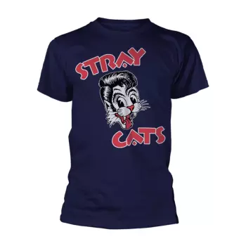 Camiseta Cat Logo Stray Cats (navy)