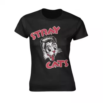 Camiseta Mujeres Cat Logo Stray Cats