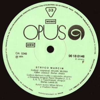 LP Strýco Marcin: Strýco Marcin - Ľudový Rozprávač Milan Mlsna
