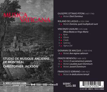 CD Studio de Musique Ancienne de Montréal: Musica Vaticana