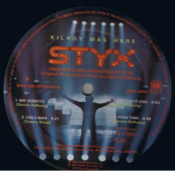LP Styx: Kilroy Was Here
