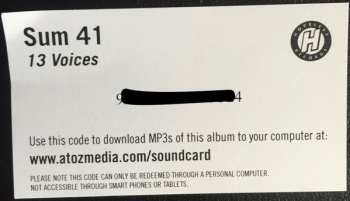 LP Sum 41: 13 Voices CLR