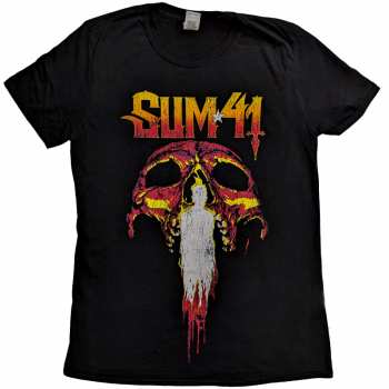 Mercancía Sum 41: Sum 41 Unisex T-shirt: Order In Decline Tour 2020 Candle Skull (back Print) (ex-tour) (small) S