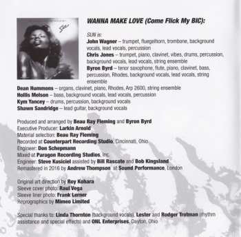 2CD Sun: Wanna Make Love (Come Flick My BIC) / Sun-Power / Sunburn