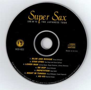 CD Supersax: Live In '75 - The Japanese Tour Vol. 2
