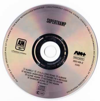 CD Supertramp: Supertramp