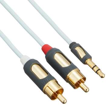 Técnica de áudio SUPRA MP-CABLE MINI PLUG-2RCA 1m