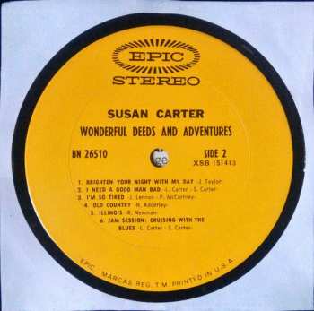 LP Susan Carter: Wonderful Deeds And Adventures
