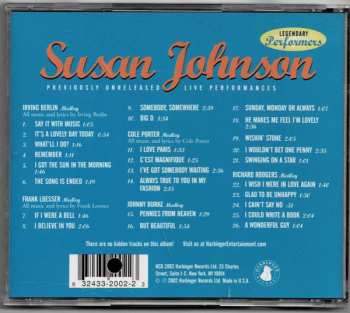 CD Susan Johnson: Susan Johnson: Previously Unreleased Live Performances