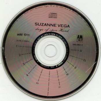 CD Suzanne Vega: Days Of Open Hand CLR