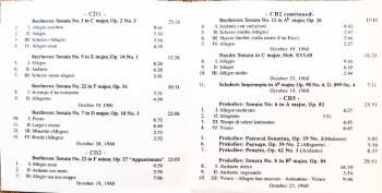 6CD/Caja Sviatoslav Richter: Carnegie Hall, New York, October 19, 23, 25, 28, 30, 1960 - Sviatoslav Richter Achives, Vol. 10