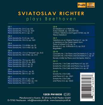 12CD/Caja Ludwig van Beethoven: Sviatoslav Richter Plays Beethoven