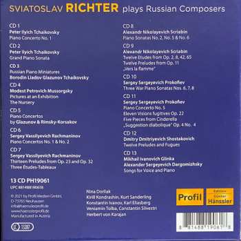 13CD/Caja Sviatoslav Richter: Sviatoslav Richter Plays Russian Composers