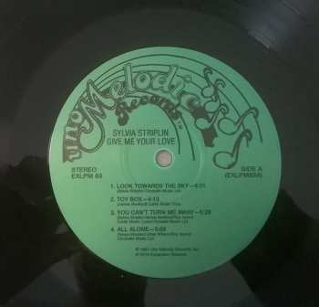 LP Sylvia Striplin: Give Me Your Love