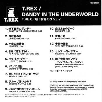 CD T. Rex: Dandy In The Underworld LTD
