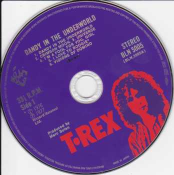 CD T. Rex: Dandy In The Underworld LTD
