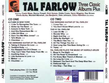 2CD Tal Farlow: Three Classic Albums Plus: Autumn In New York / The Swinging Guitar Of Tal Farlow / This Is Tal Farlow / Tal Farlow PLays The Music Of Harold Arlen