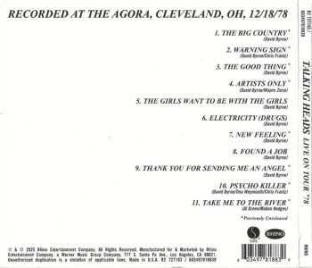 CD Talking Heads: Live On Tour '78