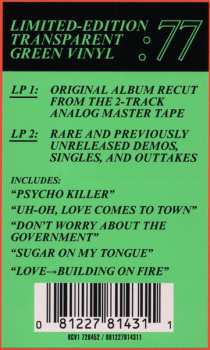 2LP Talking Heads: Talking Heads: 77  CLR | LTD