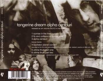 CD Tangerine Dream: Alpha Centauri