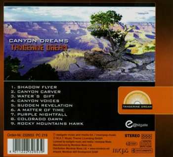 CD Tangerine Dream: Canyon Dreams (Original Motion Picture Soundtrack)