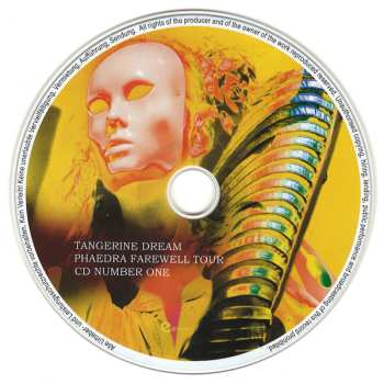 3CD Tangerine Dream: Phaedra Farewell Tour 2014 (The Concerts)