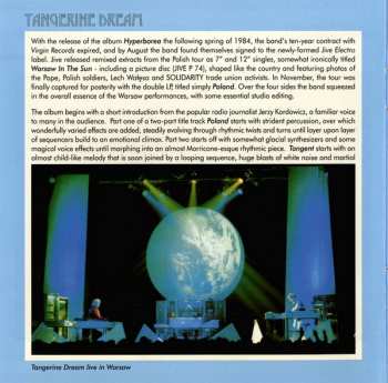 2CD Tangerine Dream: Poland (The Warsaw Concert)