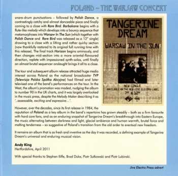 2CD Tangerine Dream: Poland (The Warsaw Concert)