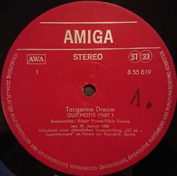 LP Tangerine Dream: Tangerine Dream