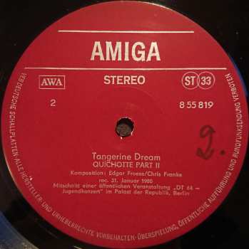 LP Tangerine Dream: Tangerine Dream