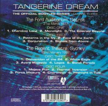 4CD/Caja Tangerine Dream: The Official Bootleg Series Volume Three