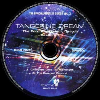 4CD/Caja Tangerine Dream: The Official Bootleg Series Volume Three