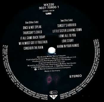 LP Tanita Tikaram: The Sweet Keeper