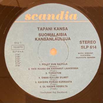 LP Tapani Kansa: Suomalaisia Kansanlauluja