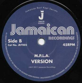 SP Tapper Zukie: M.P.L.A.