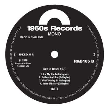 LP Taste: Live In Basel 1970