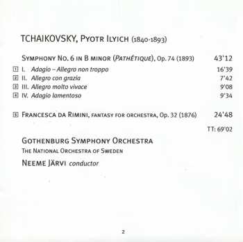 SACD Pyotr Ilyich Tchaikovsky: Symphony No. 6, 'Pathétique' / Francesca Da Rimini