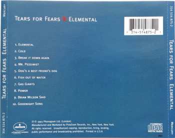 CD Tears For Fears: Elemental